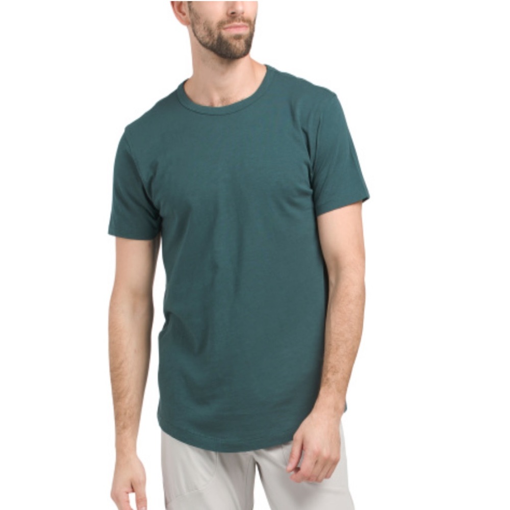 NWT GREYSON Alpha Slub Moisture Wicking Tee in Forest Green